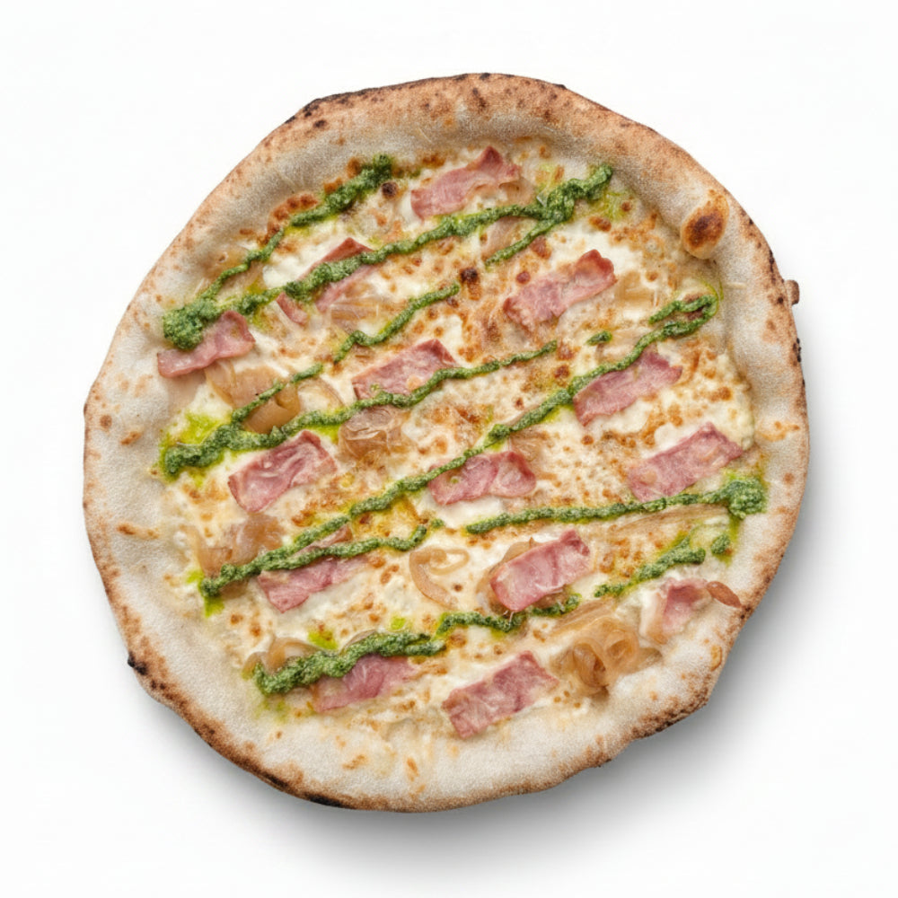 Pizza Congelada Tocino Pesto Maestro Della Pizza 500g