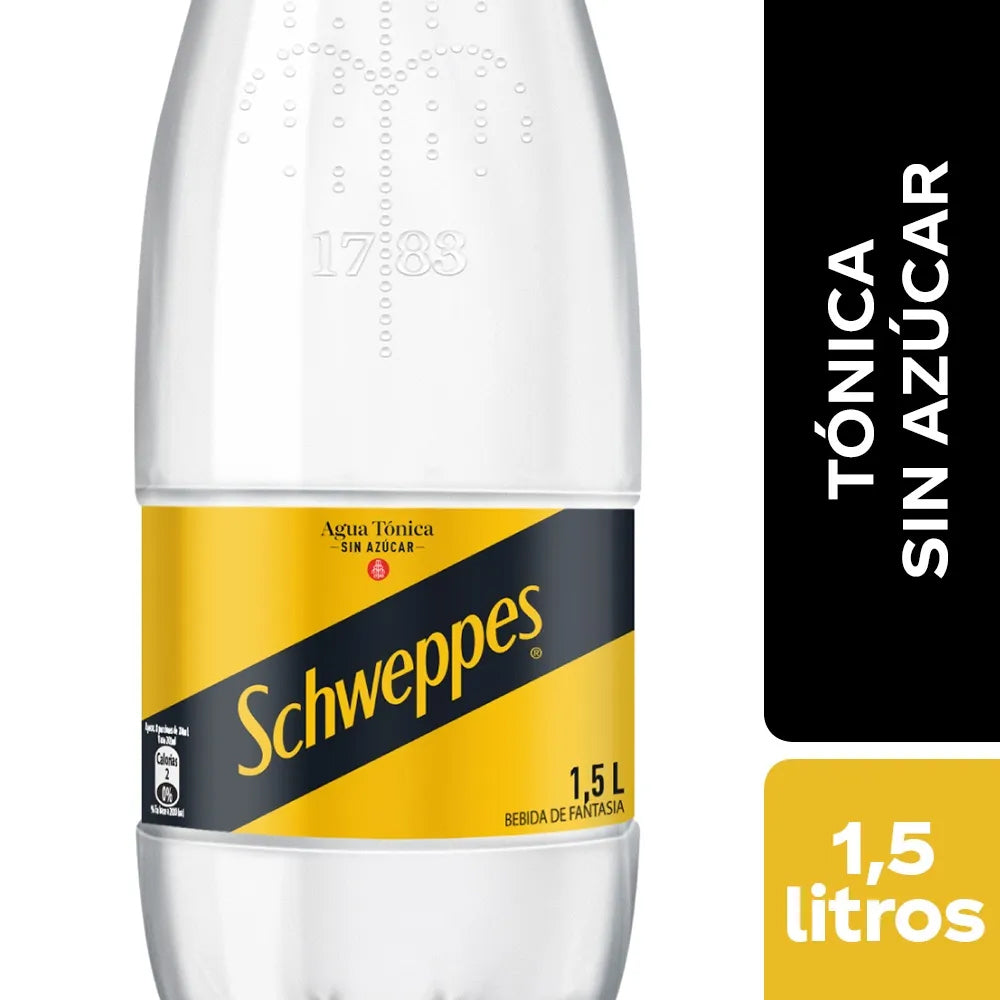 Bebida Schweppes Tónica Zero 1500cc