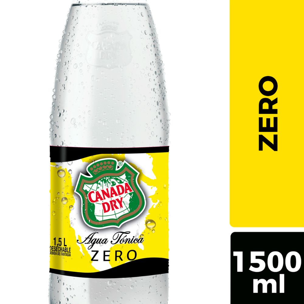 Agua Tónica Zero Canada Dry 1500cc
