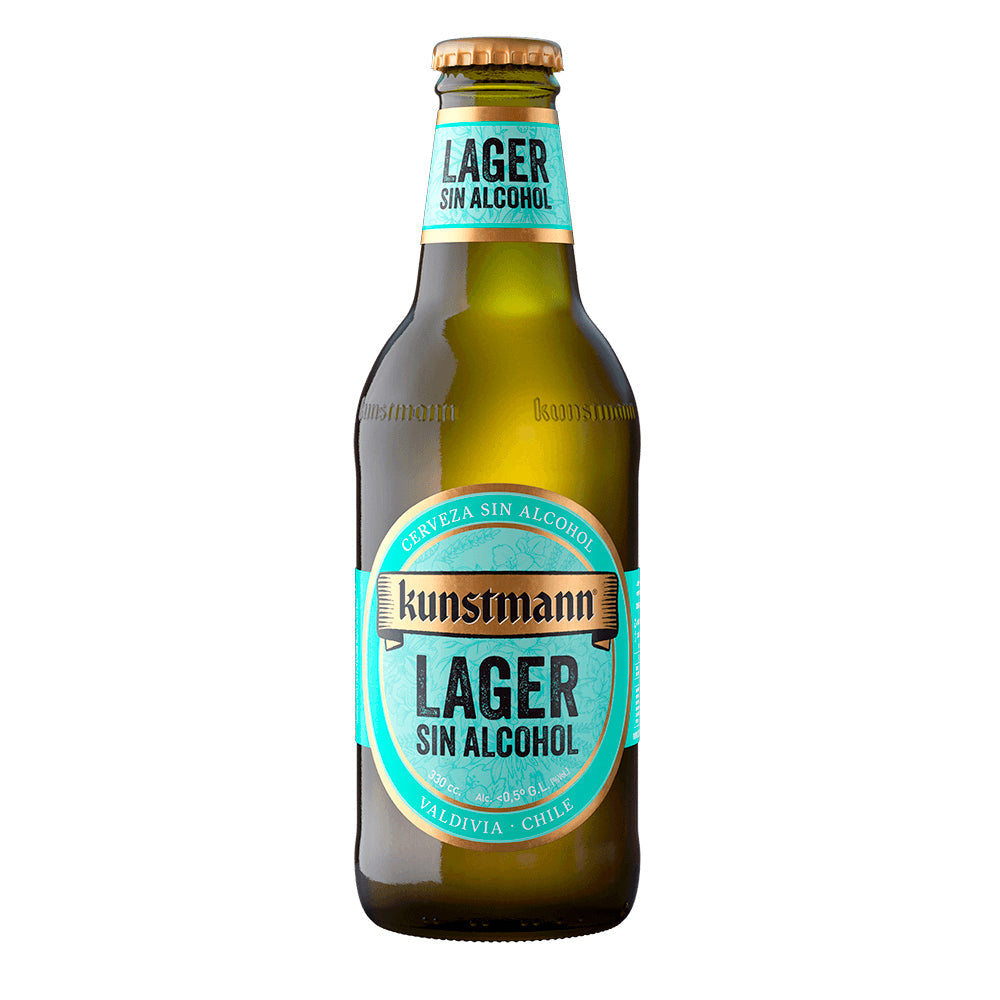 Cerveza Kunstmann Lager Sin Alcohol Botella 330cc