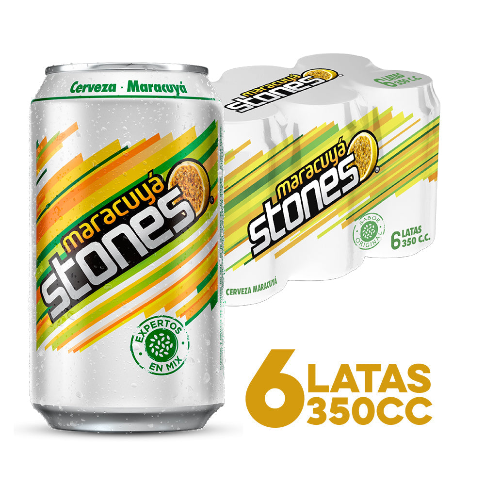 6x Cerveza Stones Maracuyá Lata 350cc