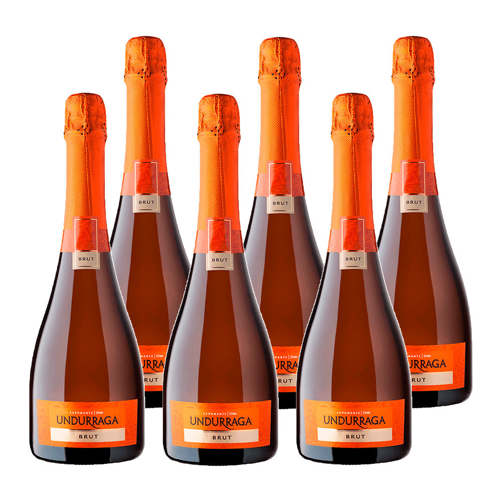 6x Espumante Undurraga Brut 750cc