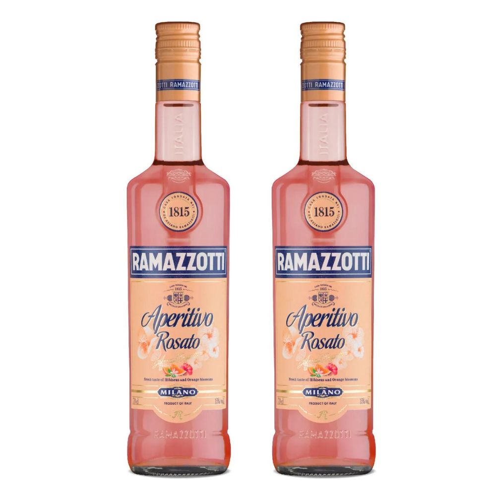 2x Licor aperitivo Ramazzotti Rosato 700cc
