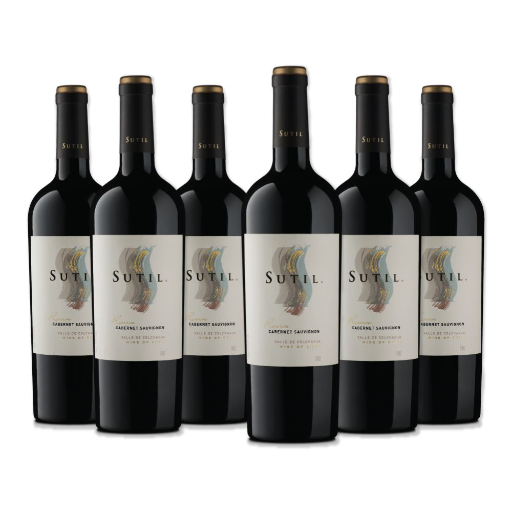 6x Vino Sutil Reserva Cepas 750cc
