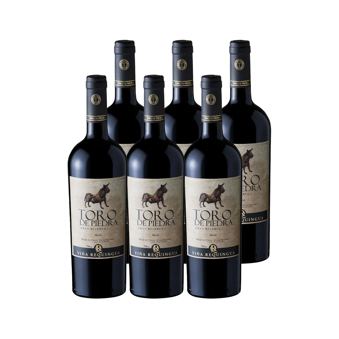 6x Vino Toro de Piedra Gran Reserva Cepas 750cc