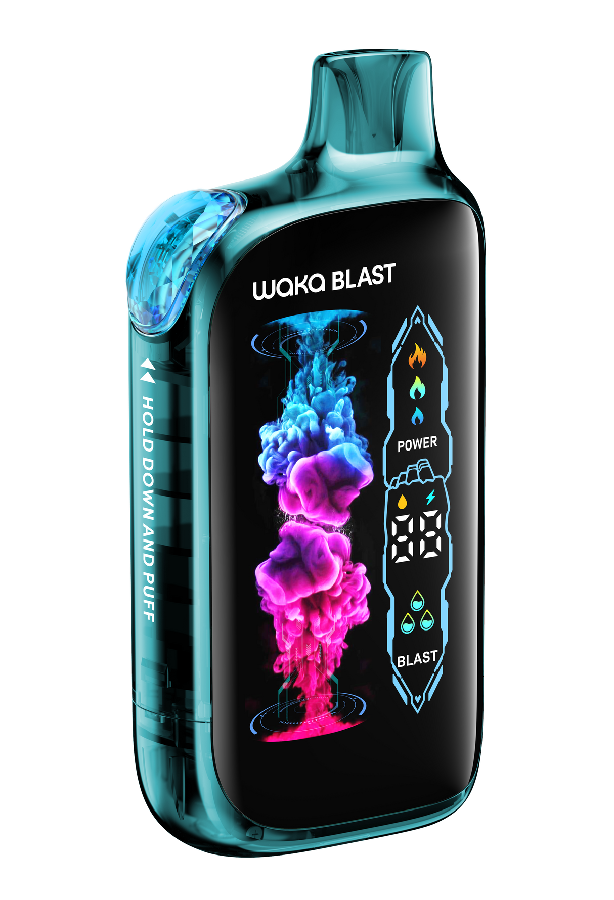 Vaper Waka Blast Blue Razz+Ice Blast 36000 Puff- 4%