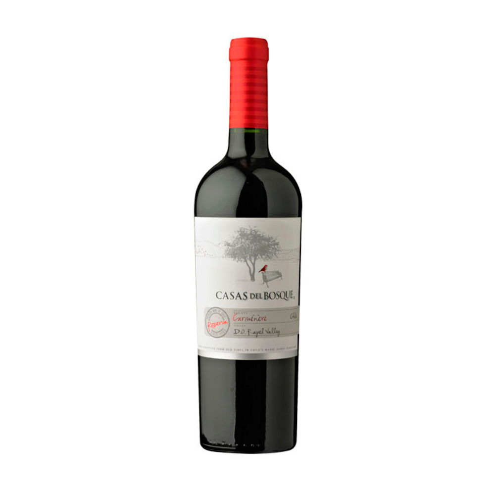 Vino Casas Del Bosque Reserva Carmenere 13,5° 750cc