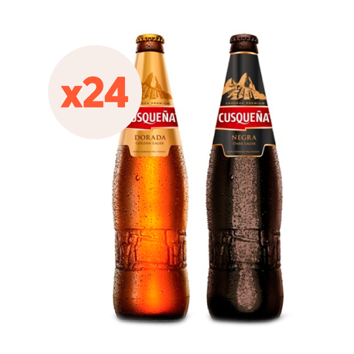 24x Pack Cerveza Cusqueña Bicolor 330cc