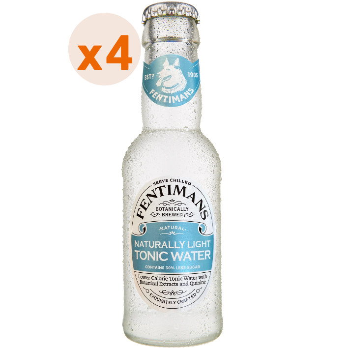 4x Fentimans light Tonic Water 200cc