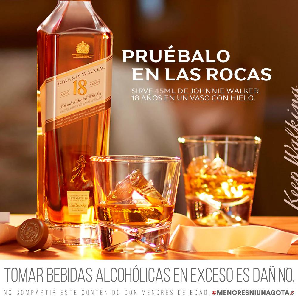 Whisky Johnnie Walker 18 Años 40° 750cc