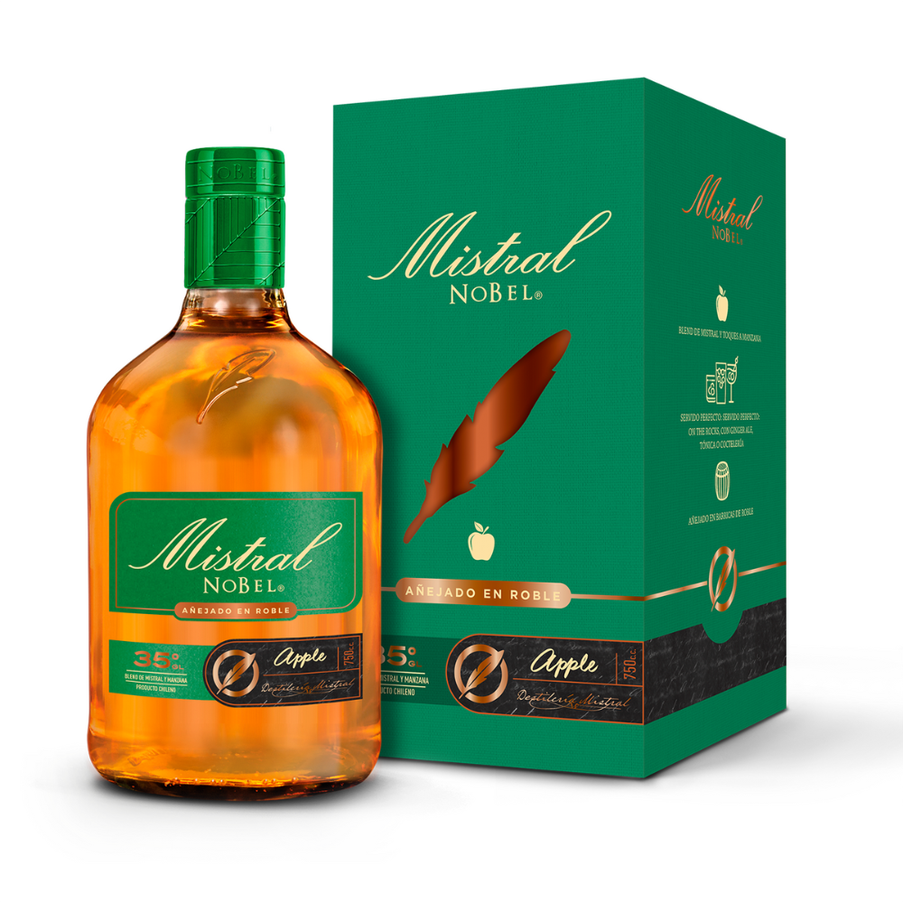 Pisco Mistral Nobel Apple 35º 750cc