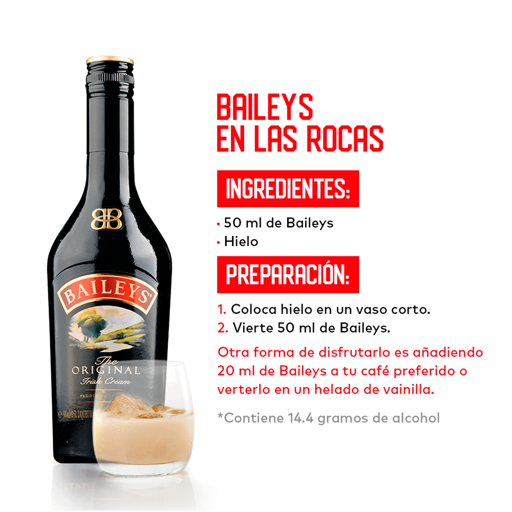 Licor Crema de Whisky Irlandesa Baileys 750cc