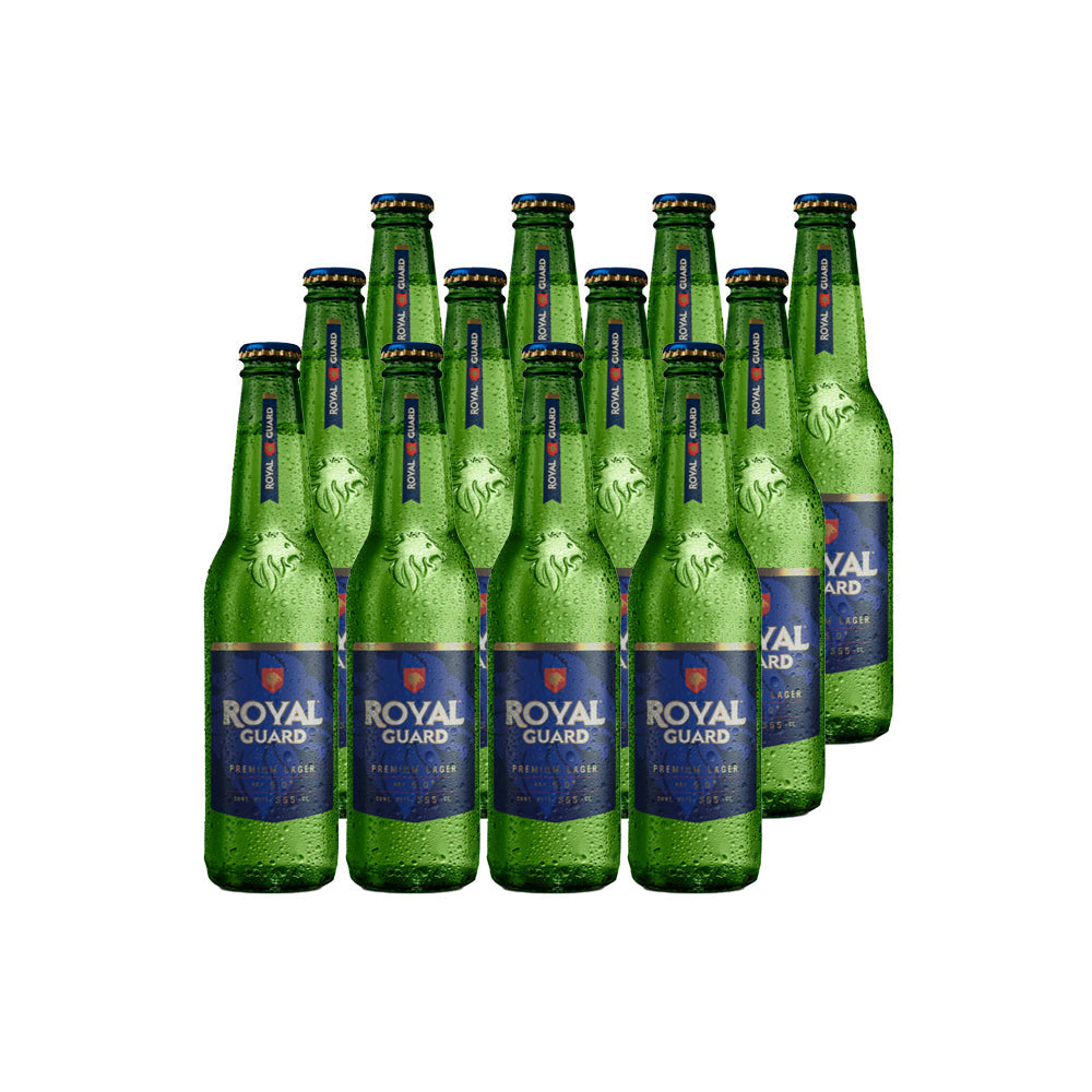 12x Cerveza Royal Guard Botellín 355cc