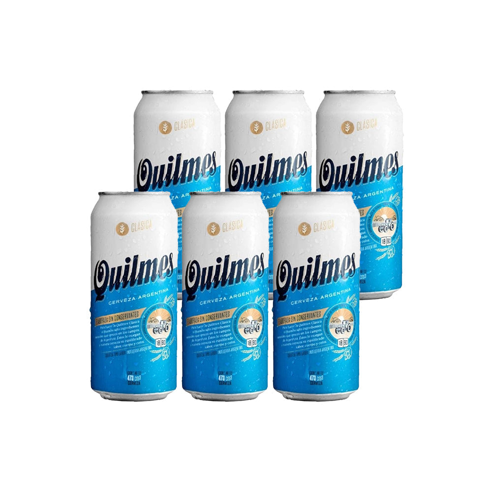 6x Cervezas Quilmes Lata 473cc