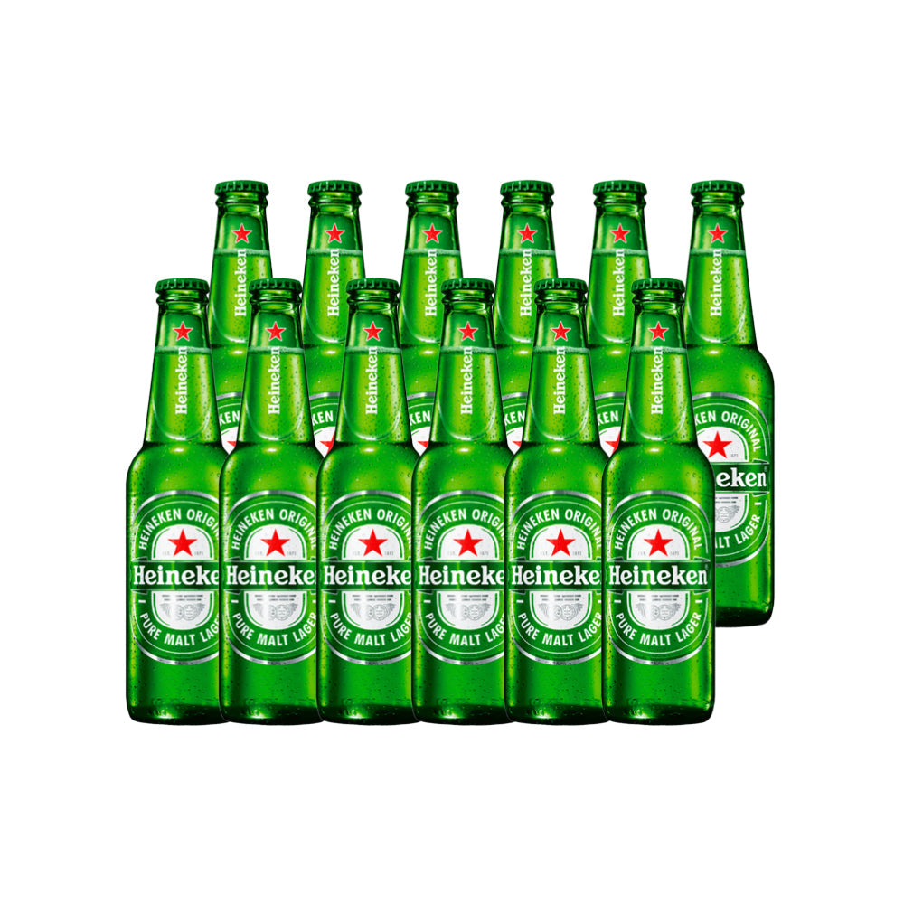12x Cerveza Heineken Botellín 330cc