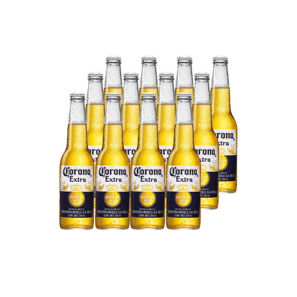 12x Cerveza Corona Extra Botellín 330cc