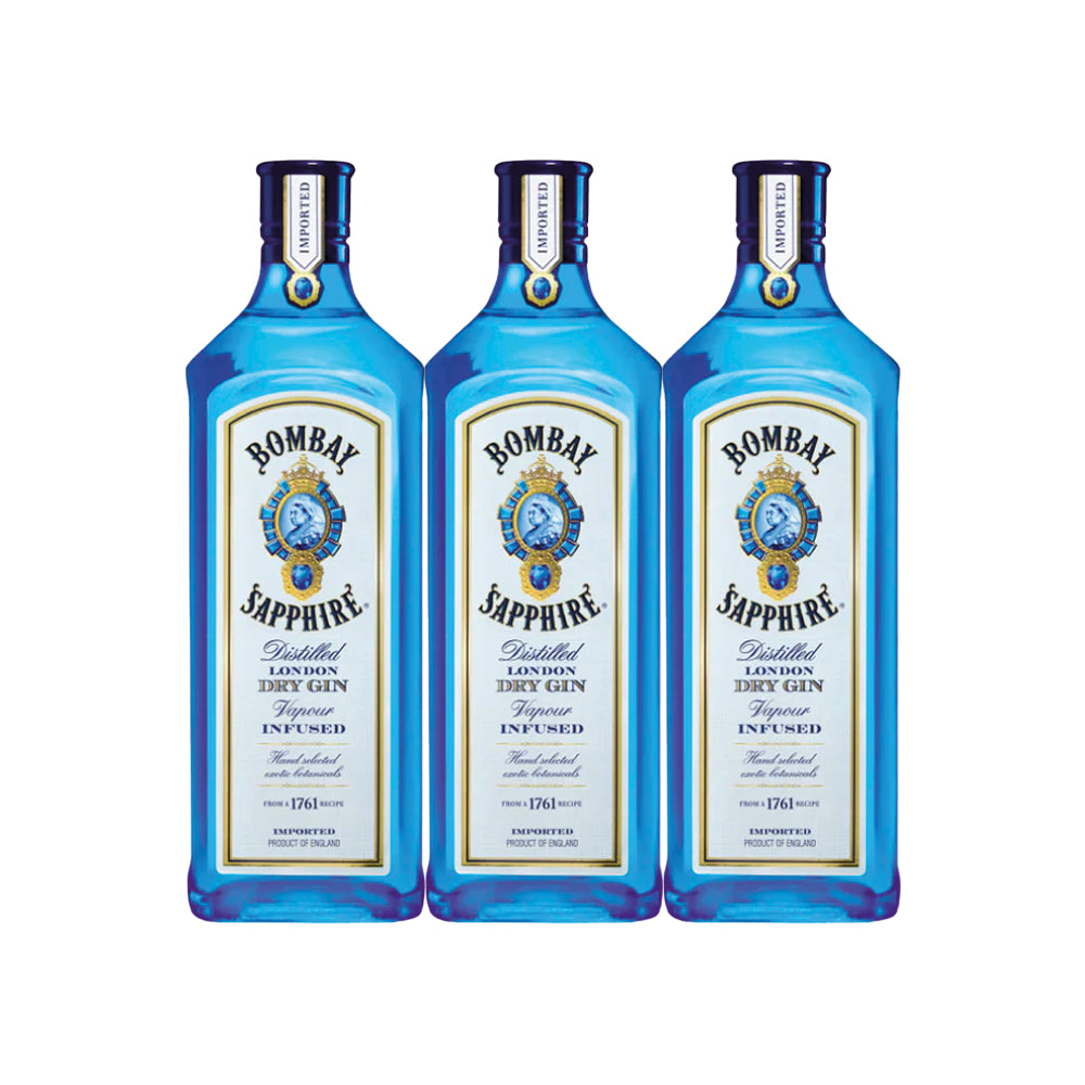 Pack 3x Gin Bombay Sapphire 40º 750cc
