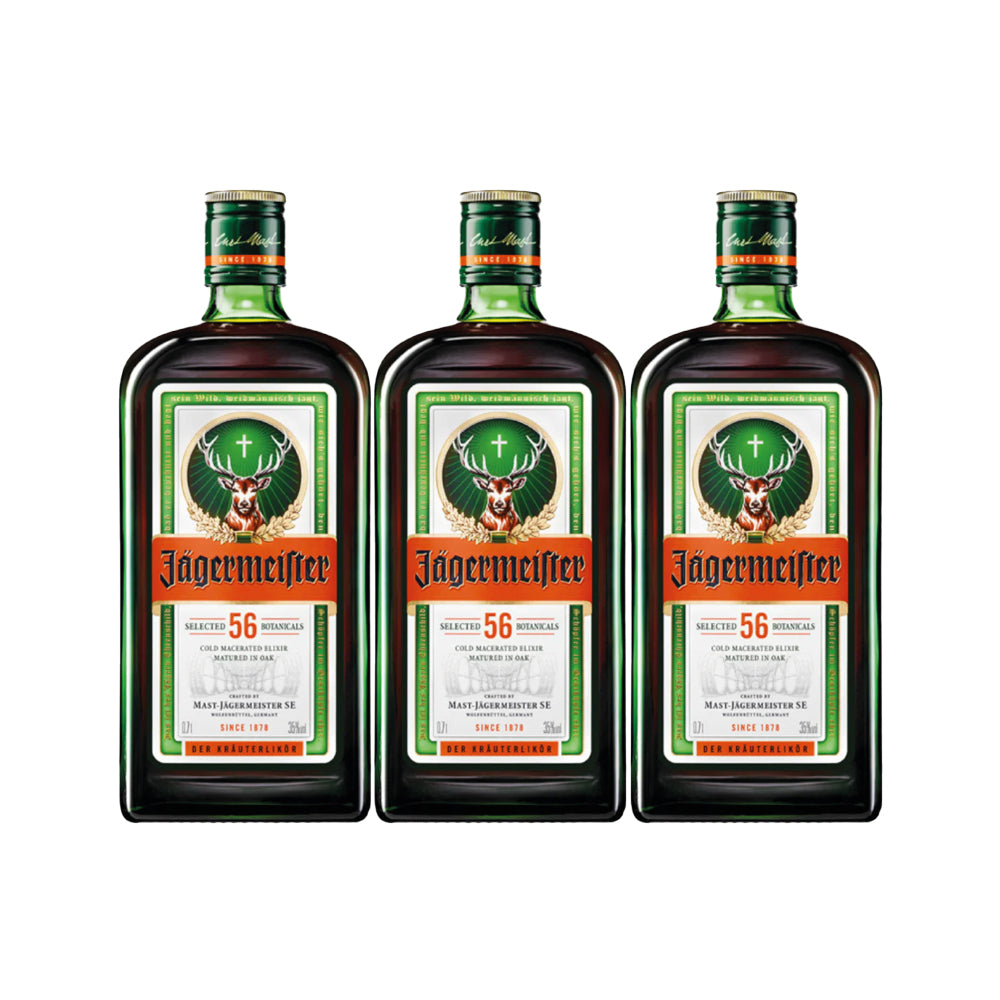 3x Licor Jagermeister 35º 700cc