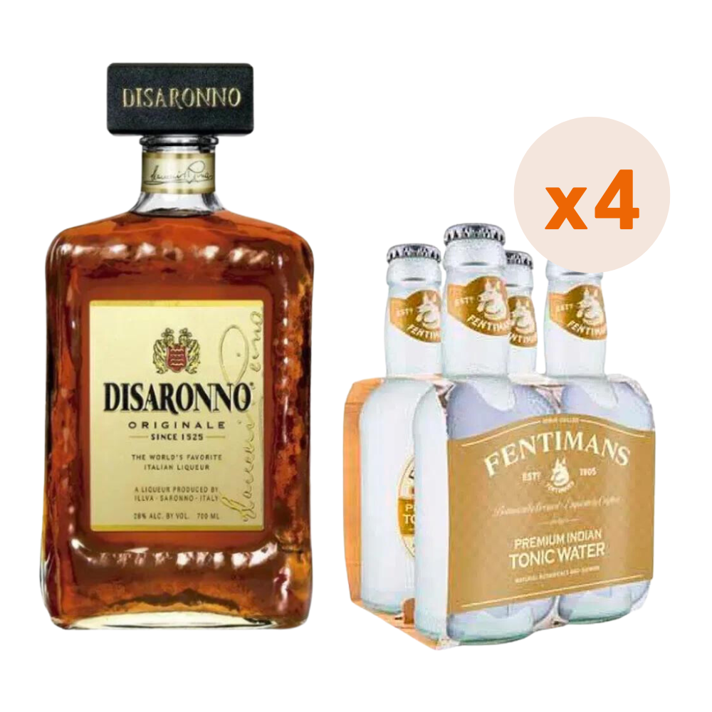 Pack Disaronno Fizz + 4 Agua Tónica Fentimans