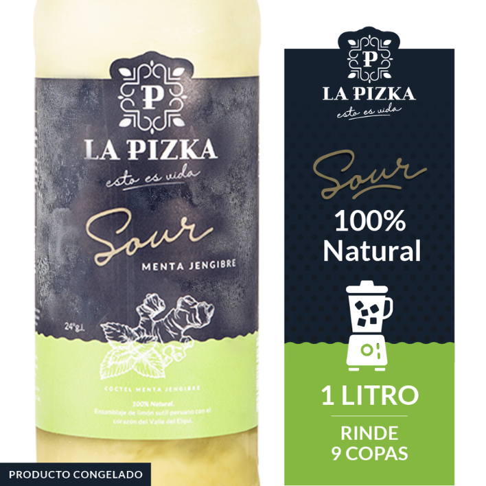 Pisco Sour Menta Jengibre La Pizka 1000cc