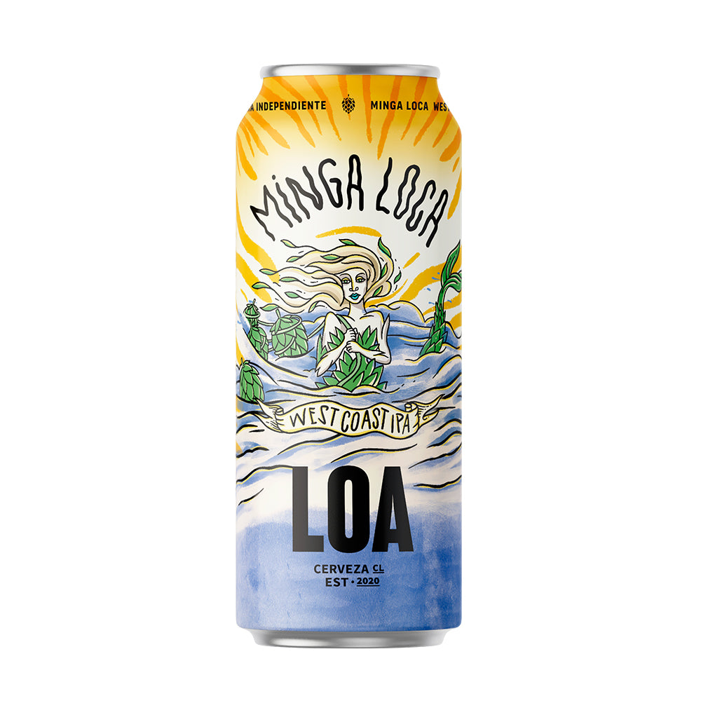 Cerveza Loa Minga Loca West Coast IPA 473cc