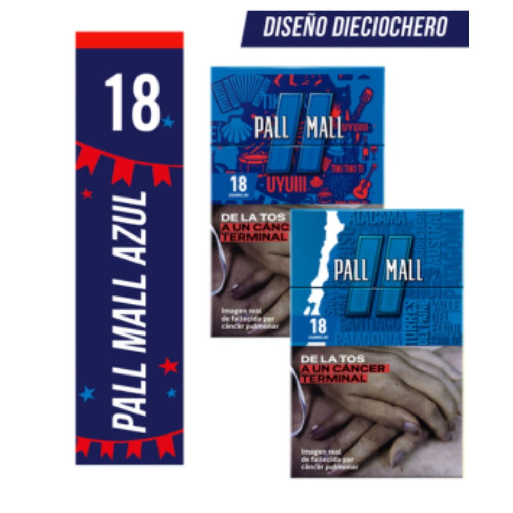 Cigarros Pall Mall Azul HL 18s