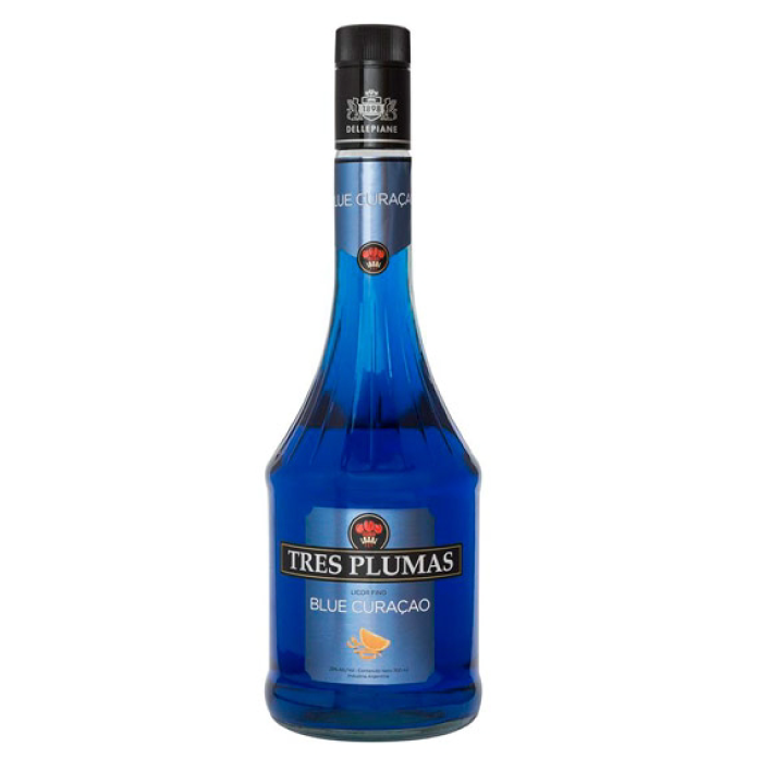 Licor Blue Curacao Tres Plumas 750cc