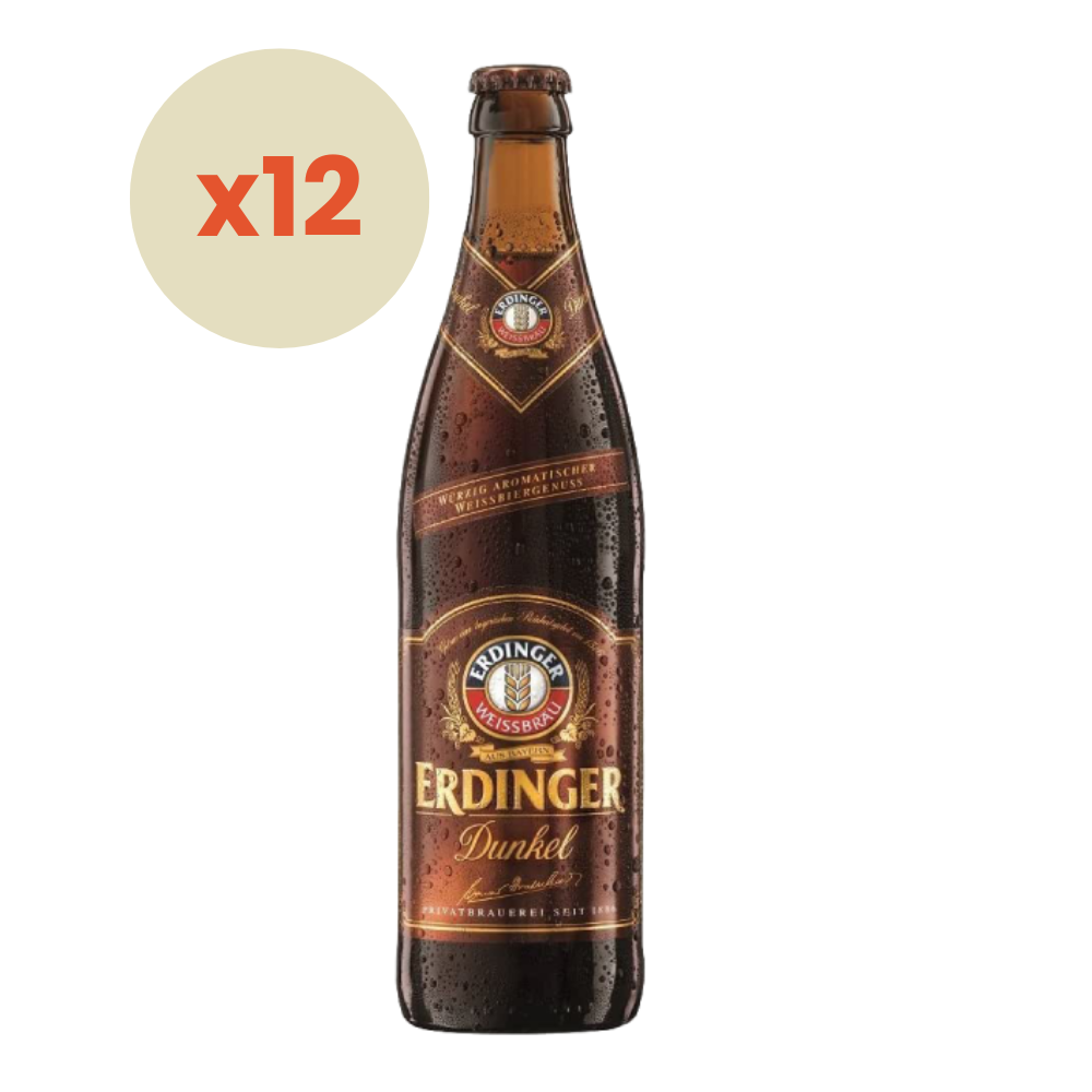12x Cerveza Erdinger Dunkel 500cc
