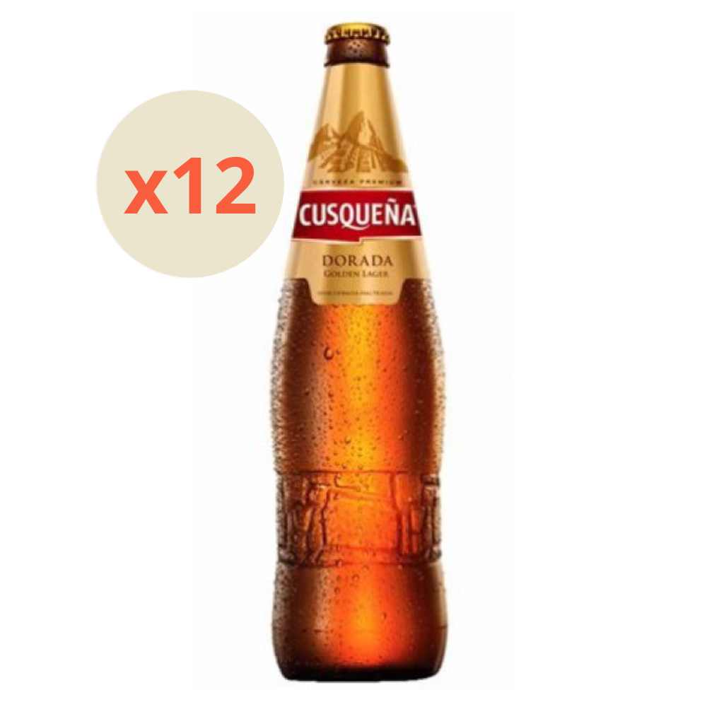 12x Cerveza Cusqueña Lager Botellín 330cc