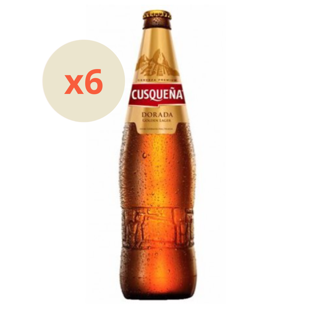 6x Cerveza Cusqueña Lager Botellín 330cc