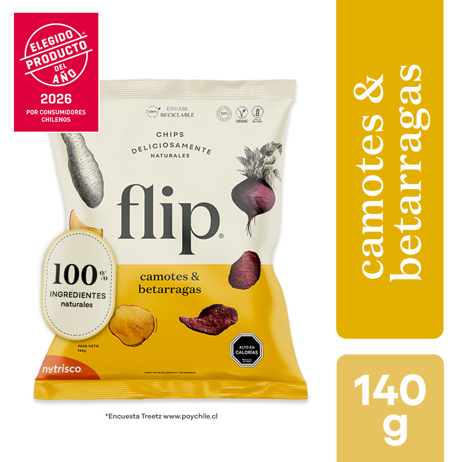 Chips Flip Camotes & Betarragas 140g