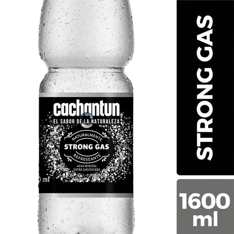 Agua Mineral Strong Cachantún Con Gas 1600cc