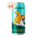 6x Cerveza Austral Patagonia Hoppy Lager Lata 470cc