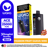 Vaper Waka Ace Passion Fruit Guava Kiwi 25000 Puff- 3%