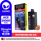 Vaper Waka Ace Watermelon Ice 25000 Puff- 3%