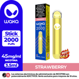Vaper Waka Stick Strawberry 2000 Puff-4.5%