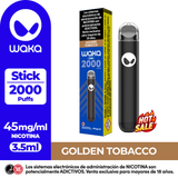 Vaper Waka Stick Golden Tobacco 2000 Puff-4.5%