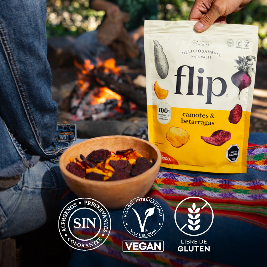 Chips Flip Camotes & Betarragas 140g