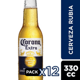 12x Cerveza Corona Extra Botellín 330cc