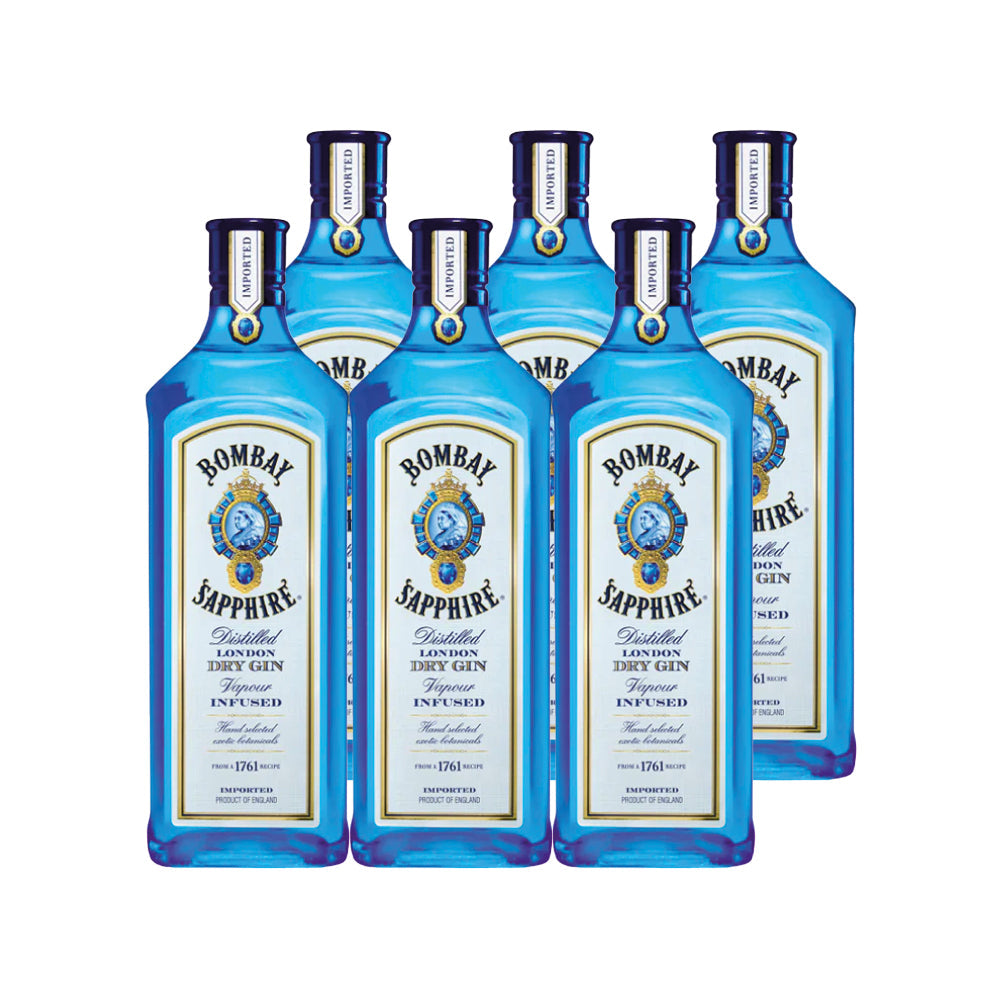 6x Gin Bombay Sapphire 47º 750cc
