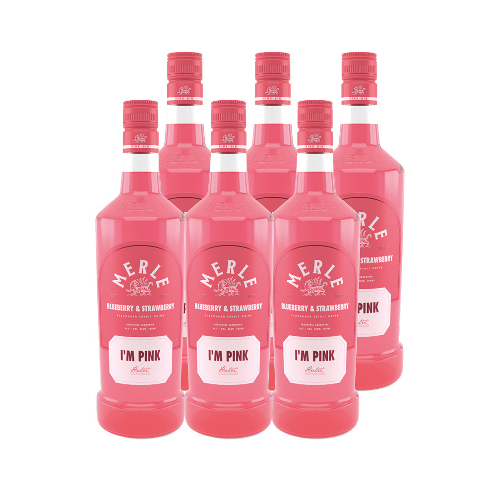 6x Gin Merle I'M Pink 37,5° 750cc