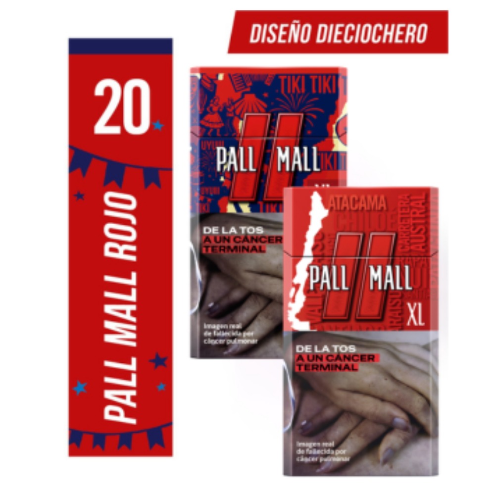 Cigarros Pall Mall Rojo XL 20s