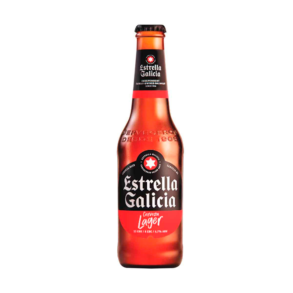 Cerveza Estrella Galicia Lager 4,7° 330cc