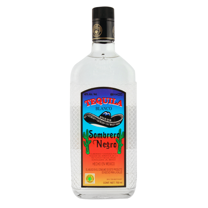 Tequila Sombrero Negro Blanco 40º 750cc