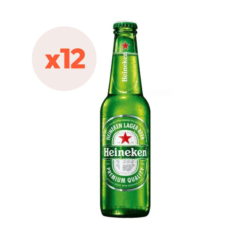 12 x Cerveza Heineken botella 330cc