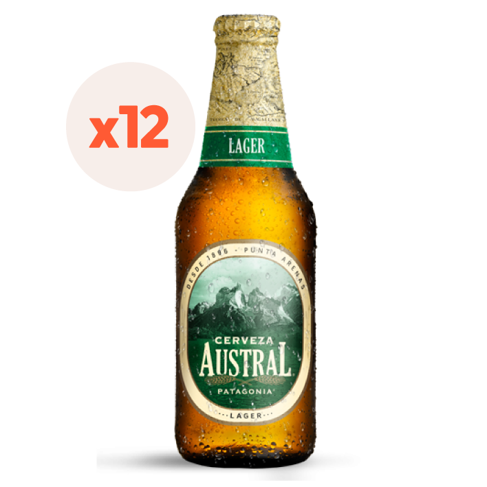 12 x Cerveza Austral lager botella 330cc