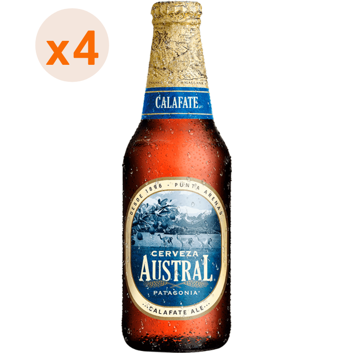 4 x Cerveza Austral Calafate Botella 330cc
